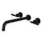 Kingston Brass KS8050CML Wall Mount Tub Faucet, Matte Black KS8050CML - alternate 1